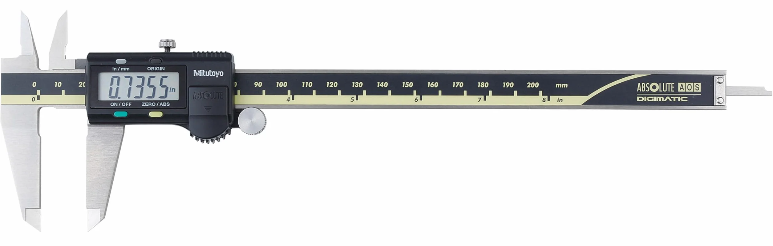 Mitutoyo 500 – 197 – 30 serie 500 Aos absoluta Digimatic pinzas con la exclusiva tecnología absoluta Codificar, 0 "-8"/0 Mm-200 mm gama