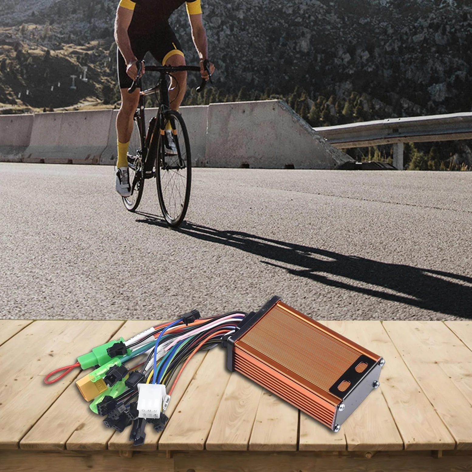 Controlador de onda sinusoidal de 350 W para scooter eléctrico y bicicleta eléctrica, faros y líneas de control de potencia de frenado