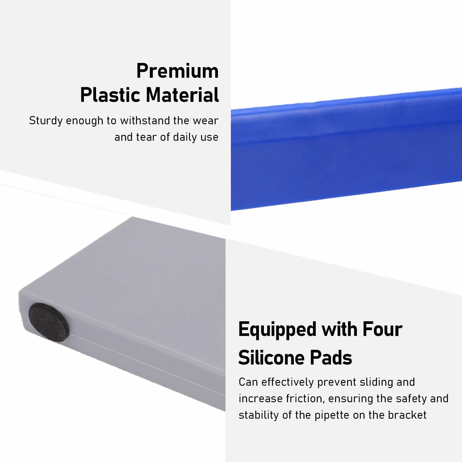 Estante para Micropipetas Ajustable de un Solo Canal, Soporte de Pipeta Lineal
