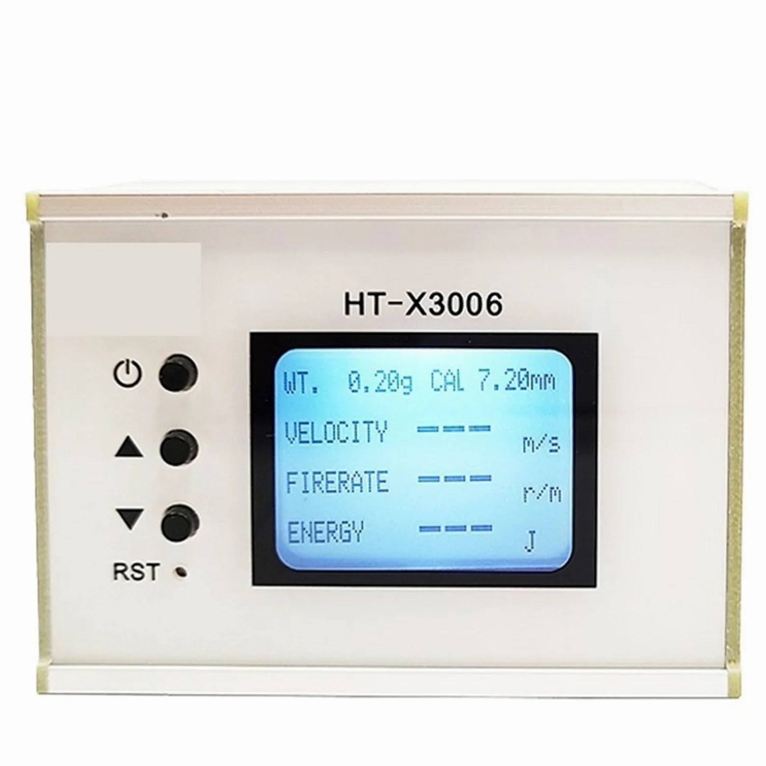 HT-X3005/X3006 Medidor de velocidad de disparo, medición de energía de la velocidad de la bola, cronógrafo, probador de balas con pantalla LCD retroiluminada(X3006(no WiFi))