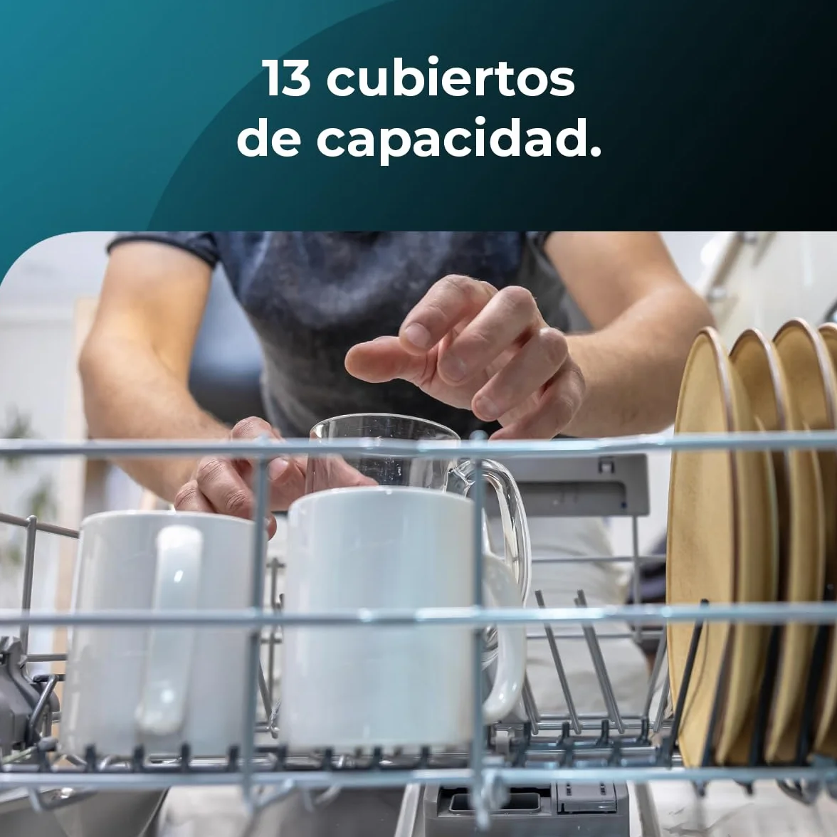Cecotec Bolero Aguazero 6100 E Lavavajillas Independiente 60 cm 1850W 13 Cubiertos 6 Programas Dry+