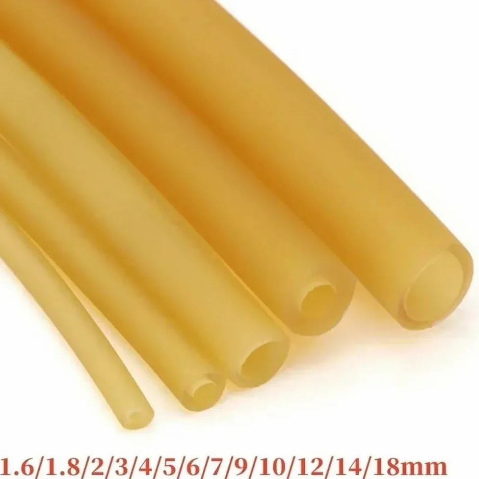 Manguera de látex natural - Banda de goma redonda for uso en laboratorio, resistente a la abrasión, flexible, resistente a los rayos UV.(5metersx12mmx17mm)