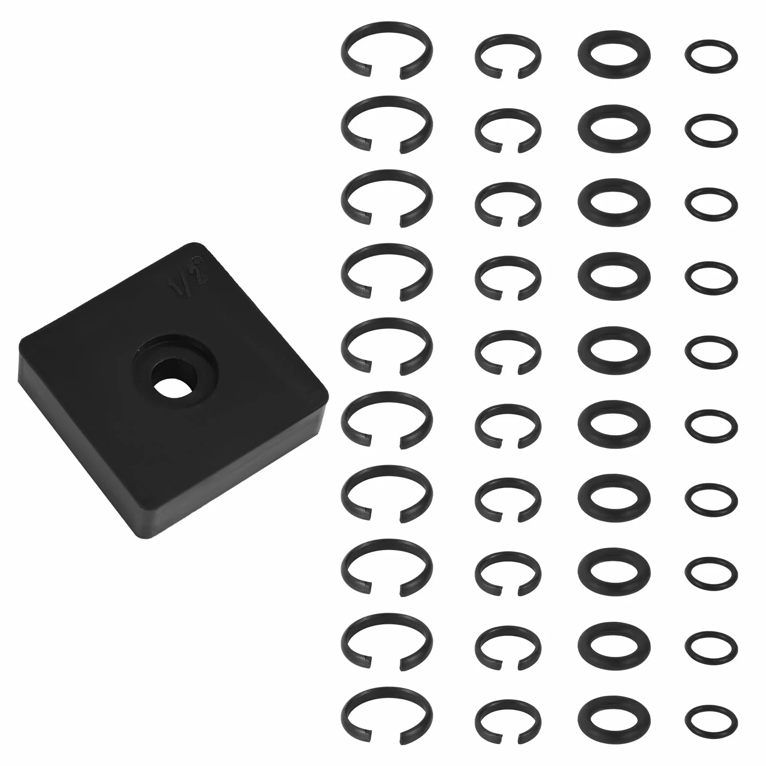 Juego Anillos Retención 3/8 1/2 Pulgadas con Juntas Tóricas Herramienta Instalación para Llaves Impacto