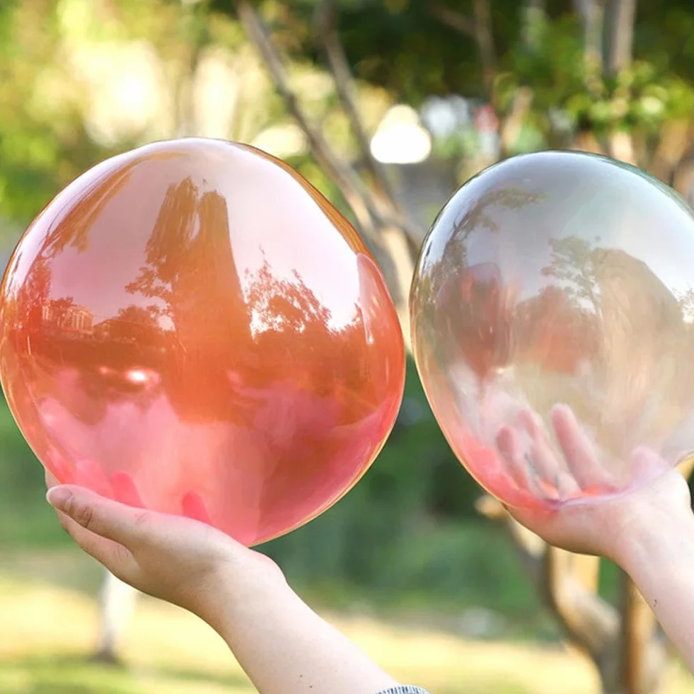 Globos mágicos de burbujas de soplado, pegamento mágico con popote, juguete colorido para fiestas, regalo (5 piezas)