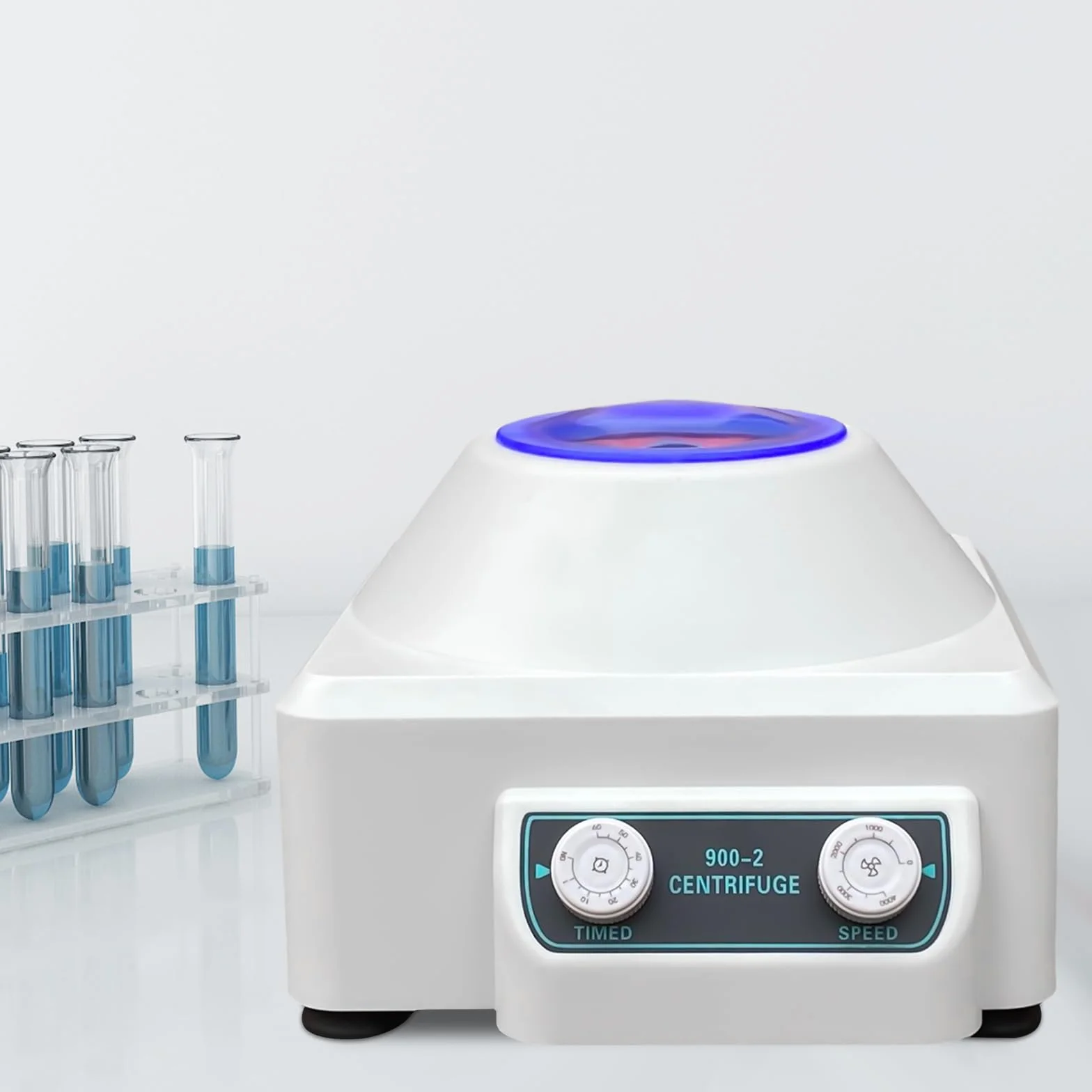 Centrífuga de mesa con 2086 x g, 30 W, 220 V, portátil, centrífuga de laboratorio, velocidad de tiempo ajustable, centrífuga eléctrica ajustable, 4000 rpm, centrífuga de mesa de laboratorio, para