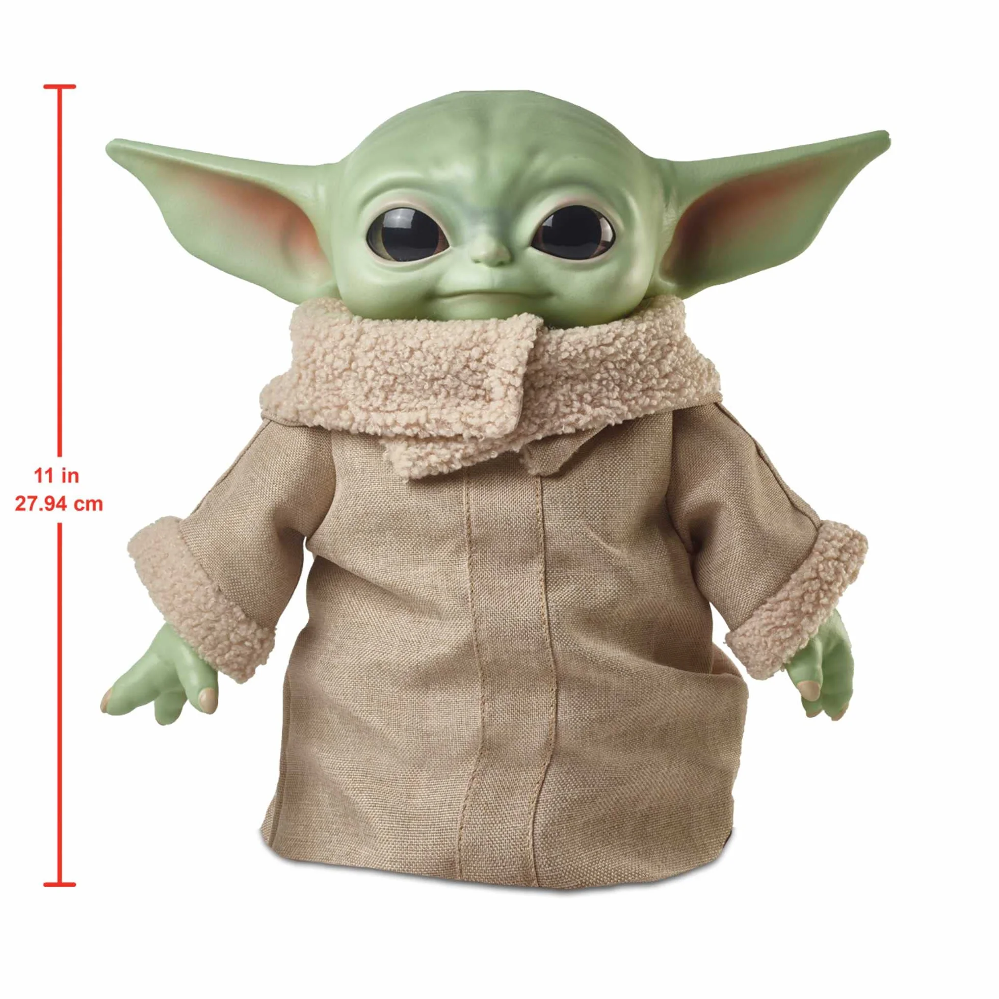 Mattel Star Wars Peluche Baby Yoda Mandaloriano 28 cm Cuerpo Blando Base Robusta GWD85