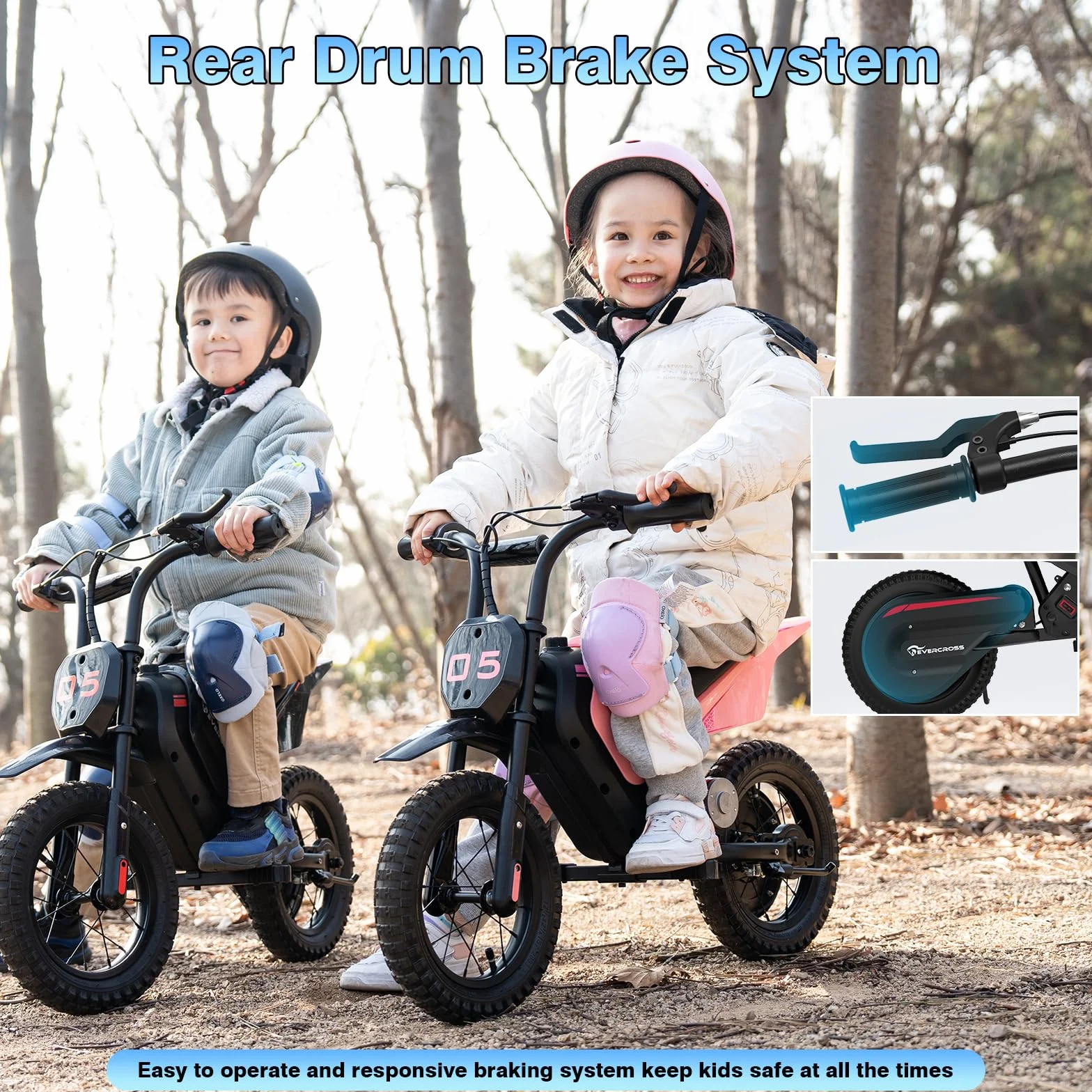 EVERCROSS EV05M Moto Eléctrica Niños 150W 12 Pulgadas 8/16 km/h 15 km Alcance