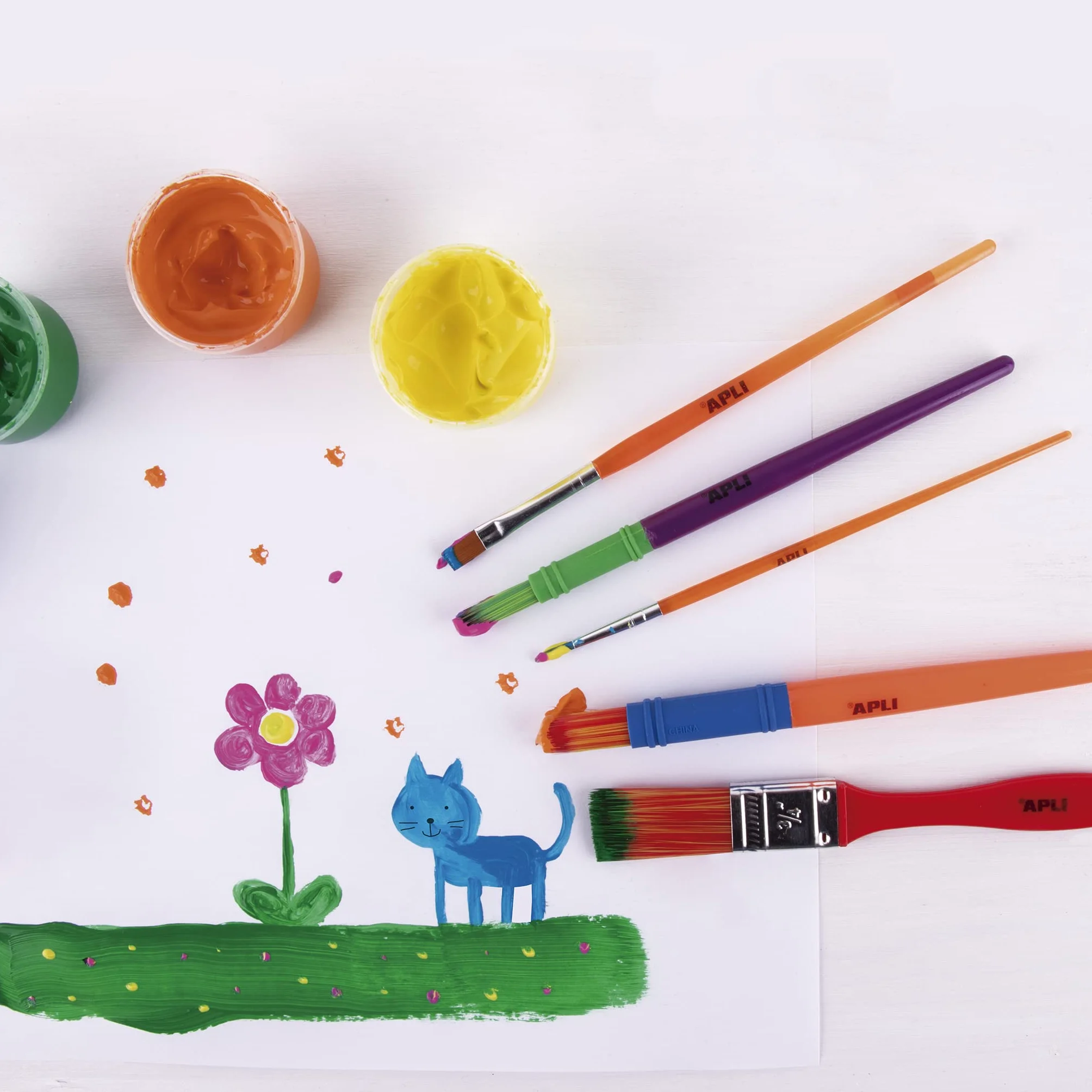 APLI Kids Set de 5 pinceles de medidas surtidas