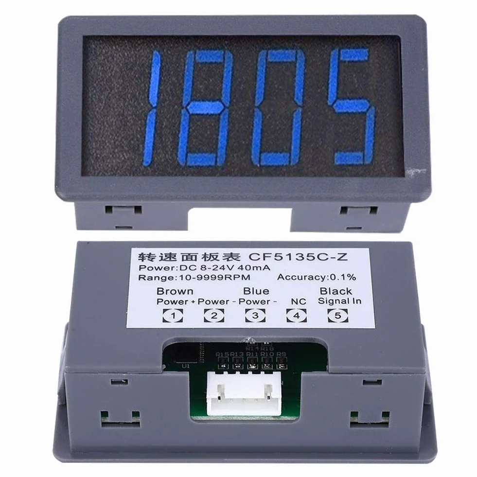 Tacómetro Led Azul Sensor de Proximidad Hall NPN 12x12x4 mm