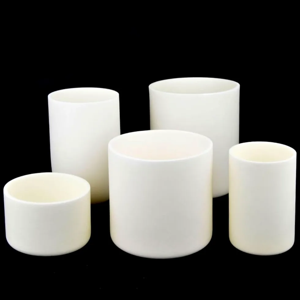 Crisol cilíndrico de corindón (1 unidad) - Crisol de alúmina de 5-1000 ml for análisis de laboratorio y fusión de materiales(400ml)