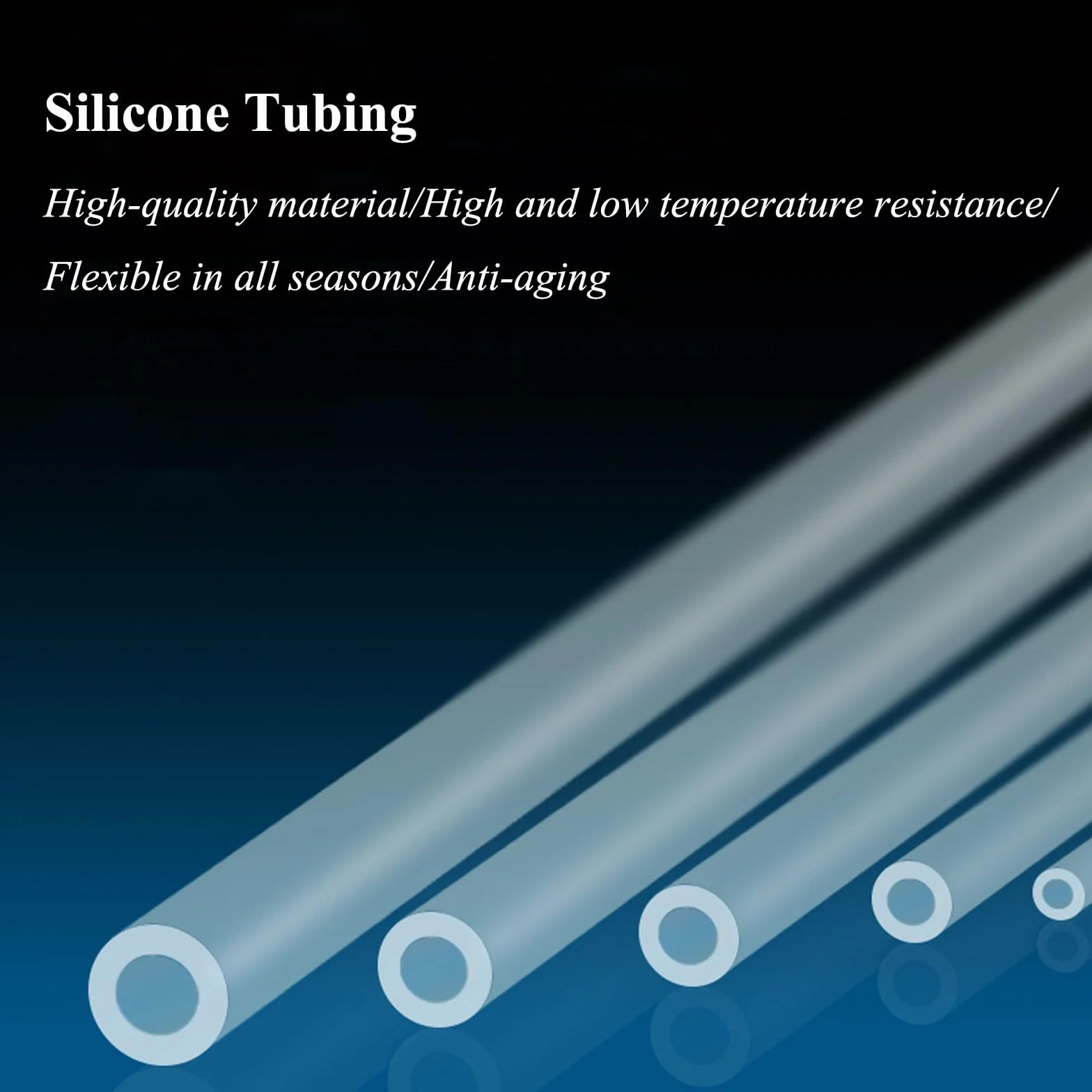 Tubo de goma de silicona flexible transparente, tubo de silicona de 8 mm de diámetro interior de 10 a 16 mm de diámetro exterior de 5 m de alta temperatura (16 mm x 8 mm)