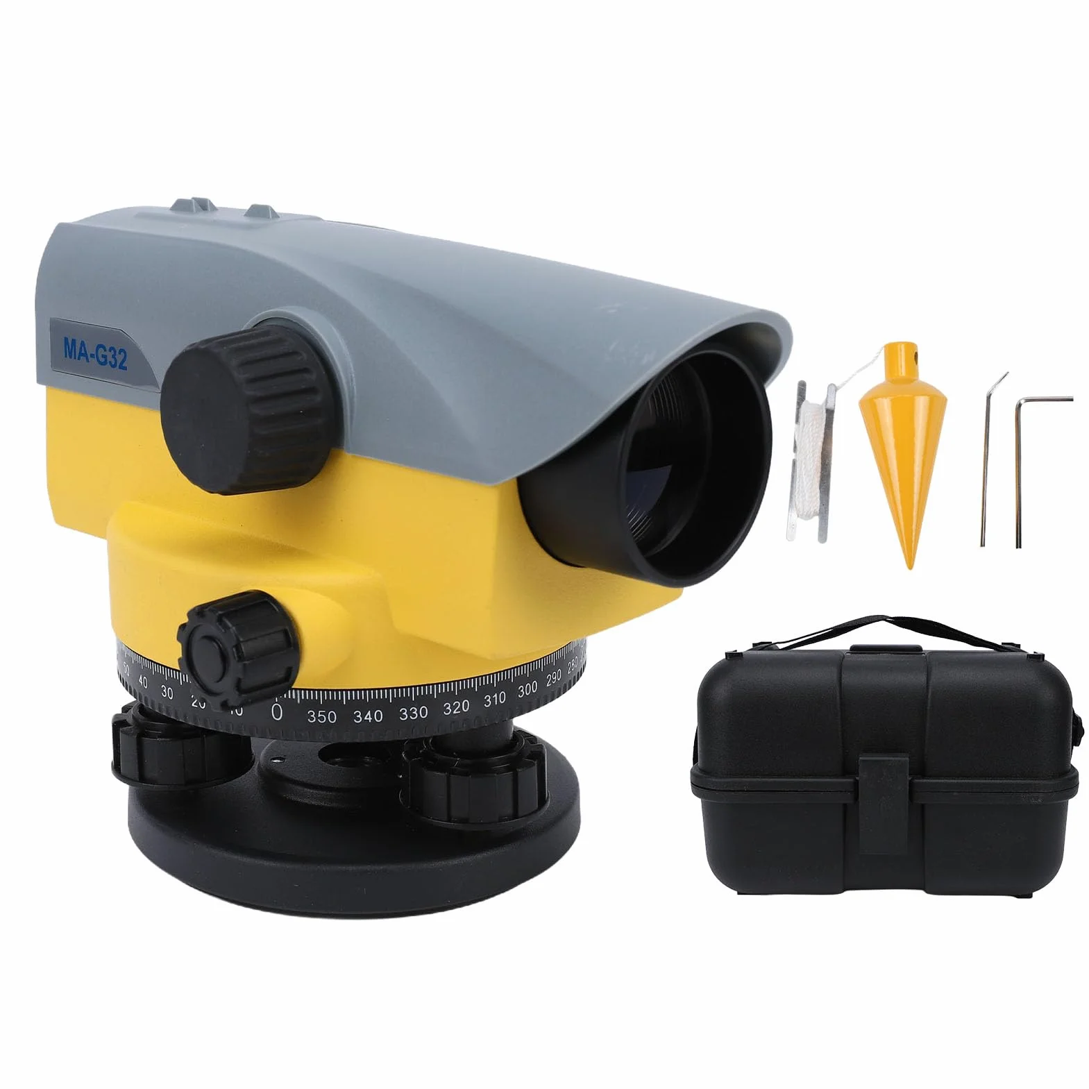 Nivel óptico Automático 32X, Instrumento Topográfico de Alta Precisión de Gran Apertura de 40 Mm con Compensador de Amortiguación de Aire, para Construcción, Minería, Medición