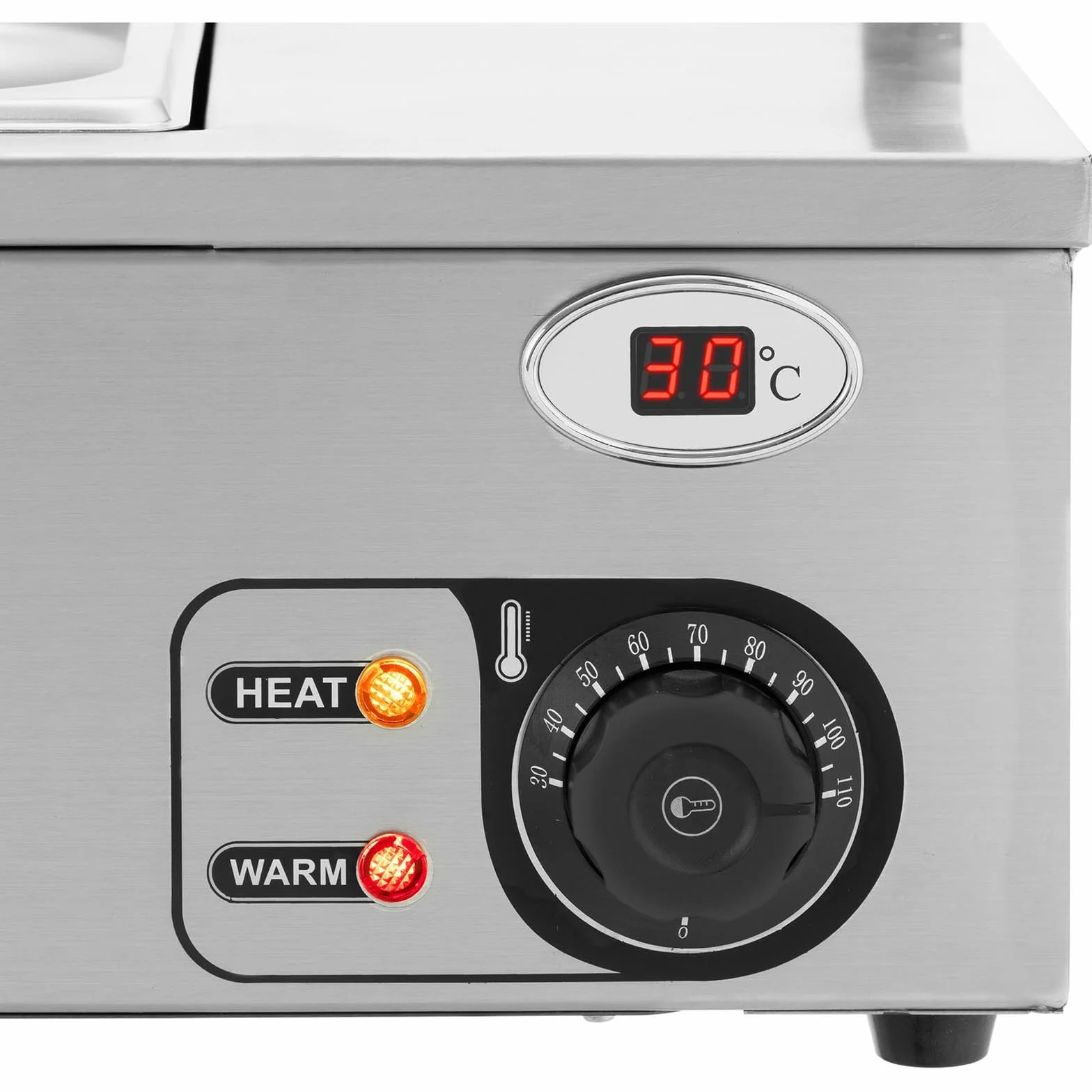 Royal Catering RCBM-11 Baño María Profesional 6 GN 1/3 2100 W 30-110°C