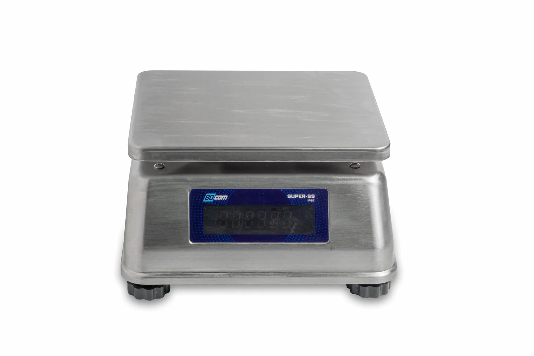 BDCOM Super-SS Balanza Digital Profesional, Acero Inoxidable, Doble Pantalla LED Roja, 30 kg Capacidad, 2g de precisión, Sobremesa, IP67 Estanca, Para Industria Alimentaria
