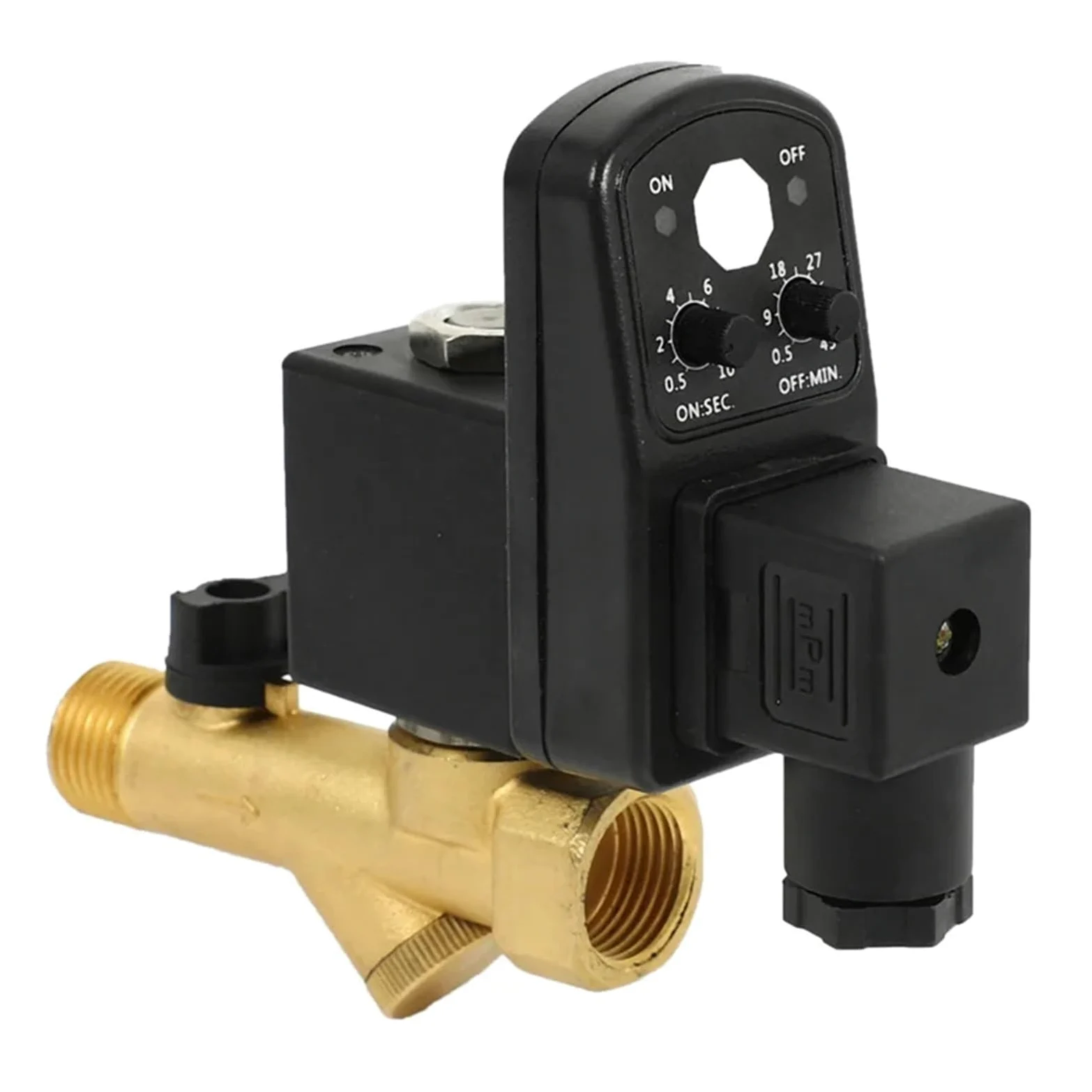 Válvula de drenaje automática for compresor de aire de 2 vías, temporizada electrónicamente, de 1/2 pulgada, CA 220 V, for tanque de gas