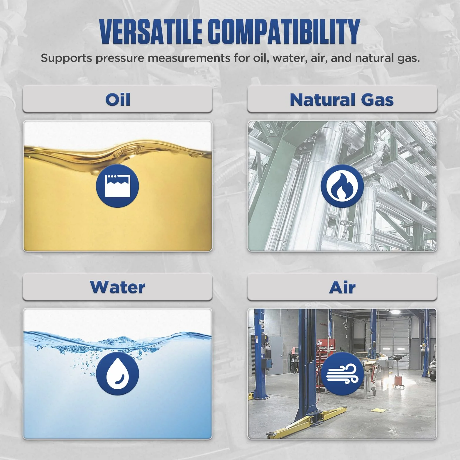 Manómetro de presión de gas PT530 de -100 a 300 KPa, medidor de presión de campo digital, HVAC, 10 unidades, 7 adaptadores, bloqueo y almacenamiento de datos, parte trasera magnética