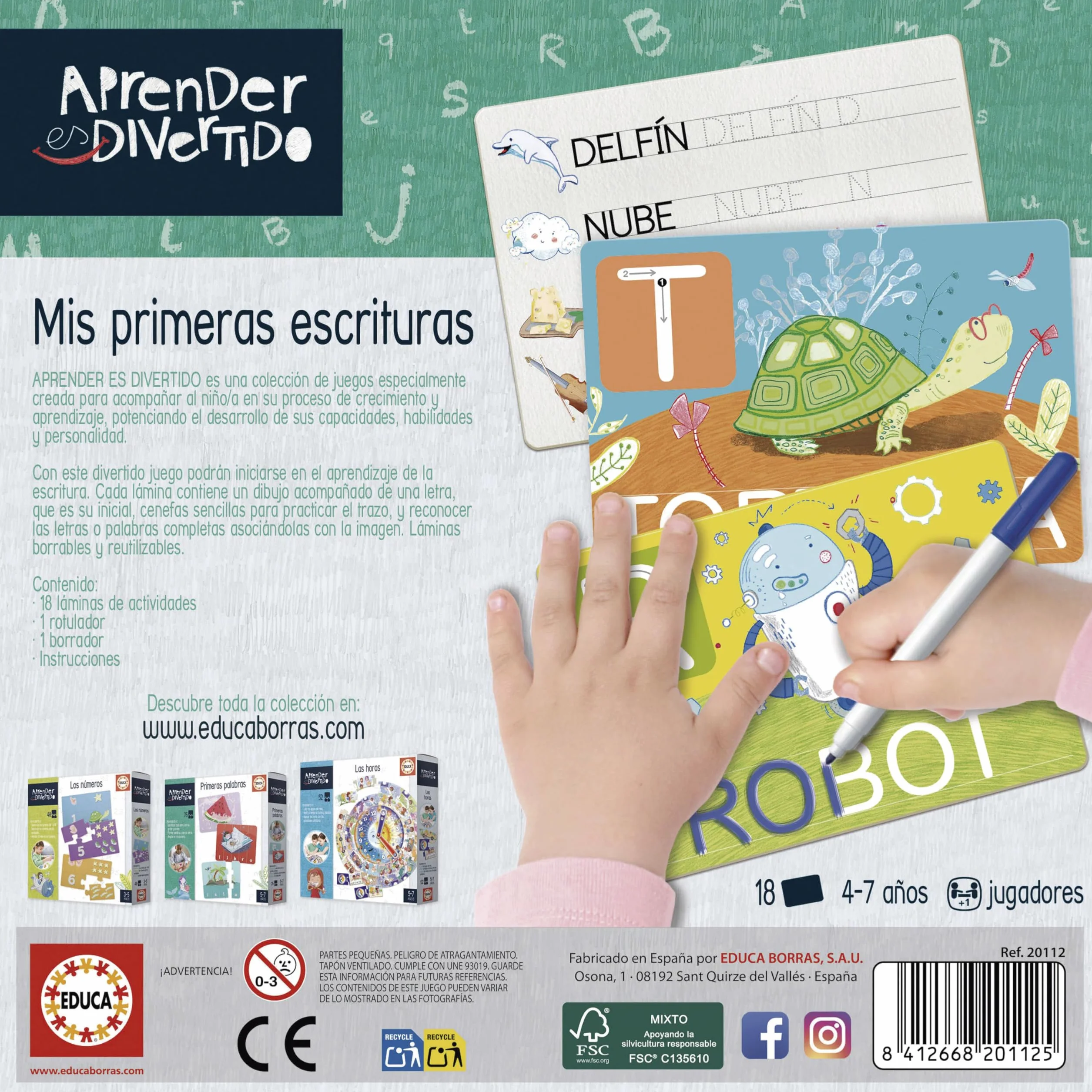 Educa Mis primeras Escrituras Aprendizaje de la Escritura y Trazo de Letras 4 5 6 años 20112