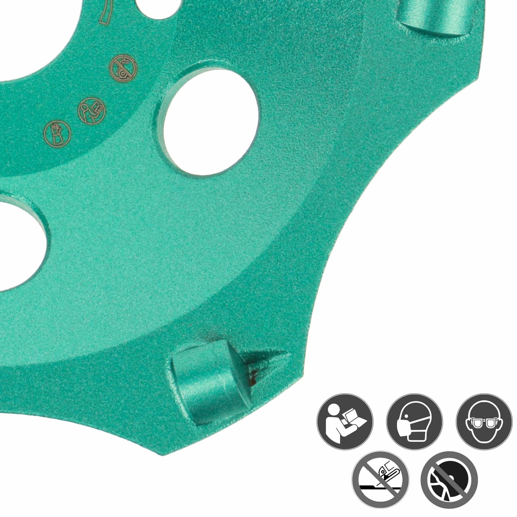 PRODIAMANT Muela de copa de diamante PCD premium 125/22,2 6 segmentos verde PDX829.793
