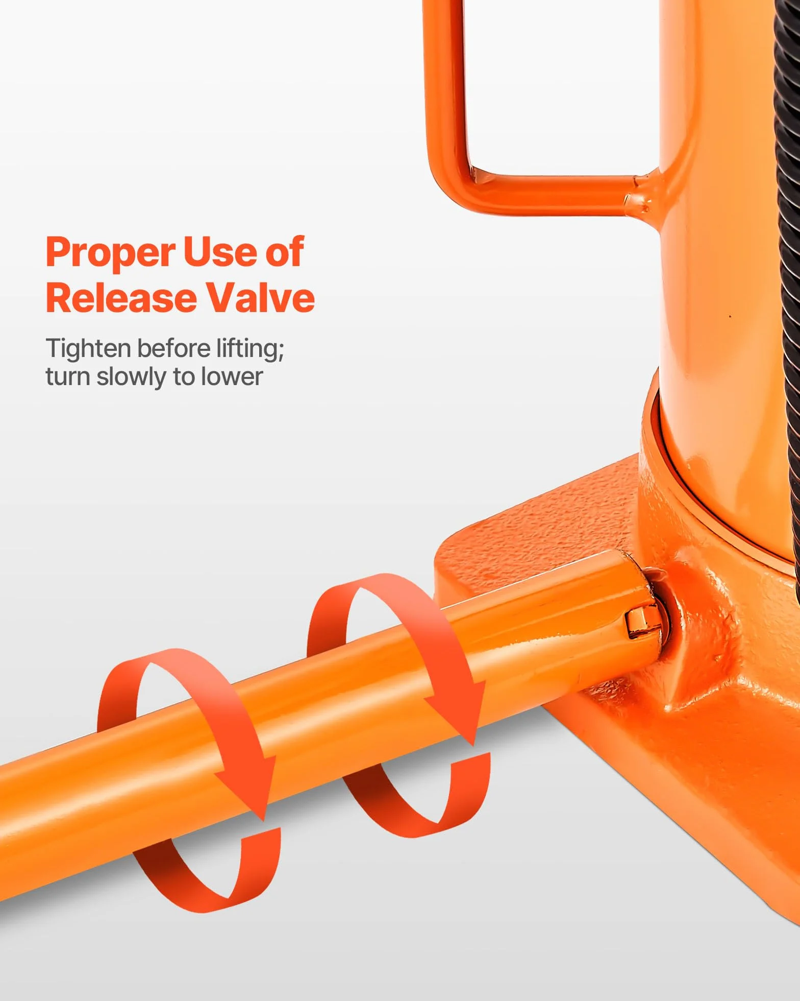 VEVOR Gato Neumático de Botella 20 T, Elevación 260-495 mm, Bomba para SUV y Camionetas, 235x155x260 mm, Naranja