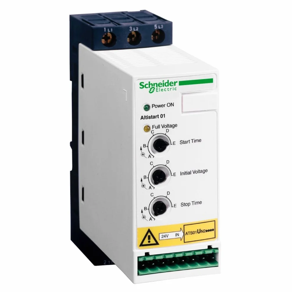 Schneider Electric ATS01N212QN Arrancador Suave ATS-01, 5,5 kW, 12 A, 380-415 V, 3 Fases
