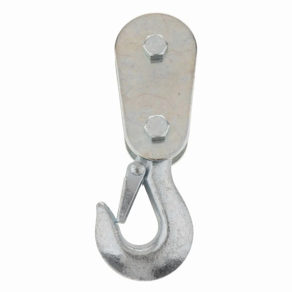 Polea doméstica resistente con gancho de 2 toneladas de capacidad, ideal para levantar cargas pesadas y sistema de elevación de carga fiable para uso doméstico y taller