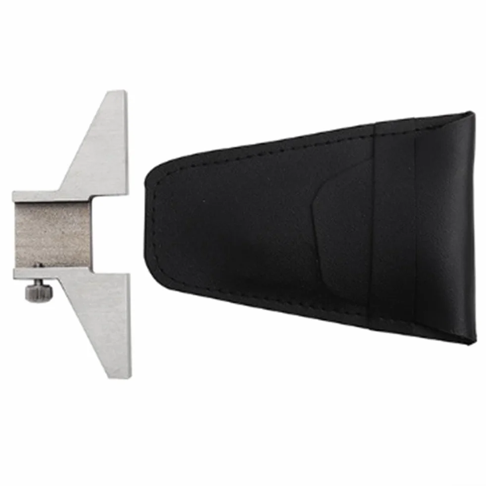 Base de profundidad de pinza con barra en T, 76 mm, acero inoxidable pulido, 150 mm/200 mm