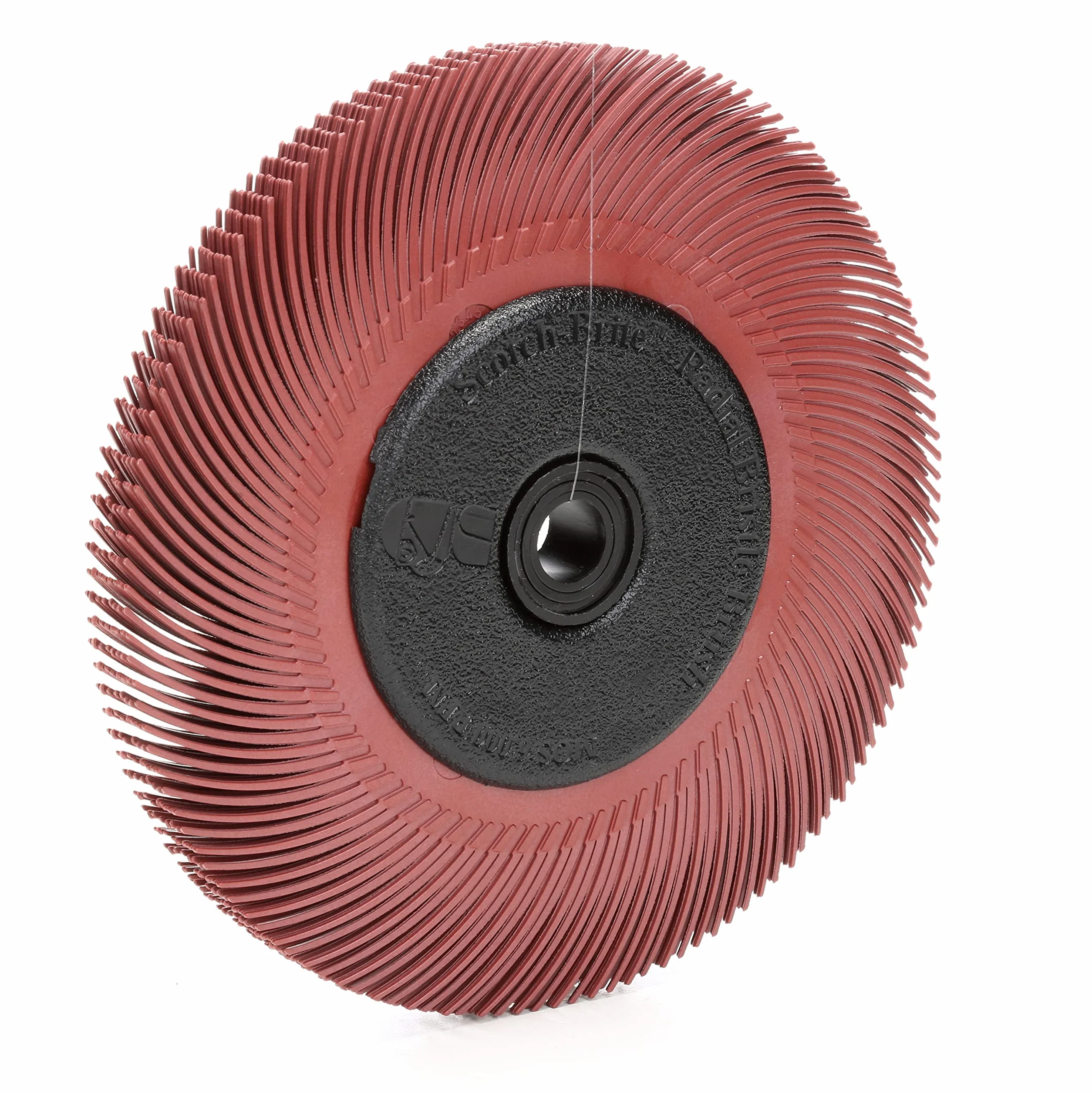 Scotch-Brite Radial (TM) cepillo de cerdas, óxido de aluminio, 6000 RPM, diámetro 6 x 7/16 de ancho, 200 (Pack de 1)