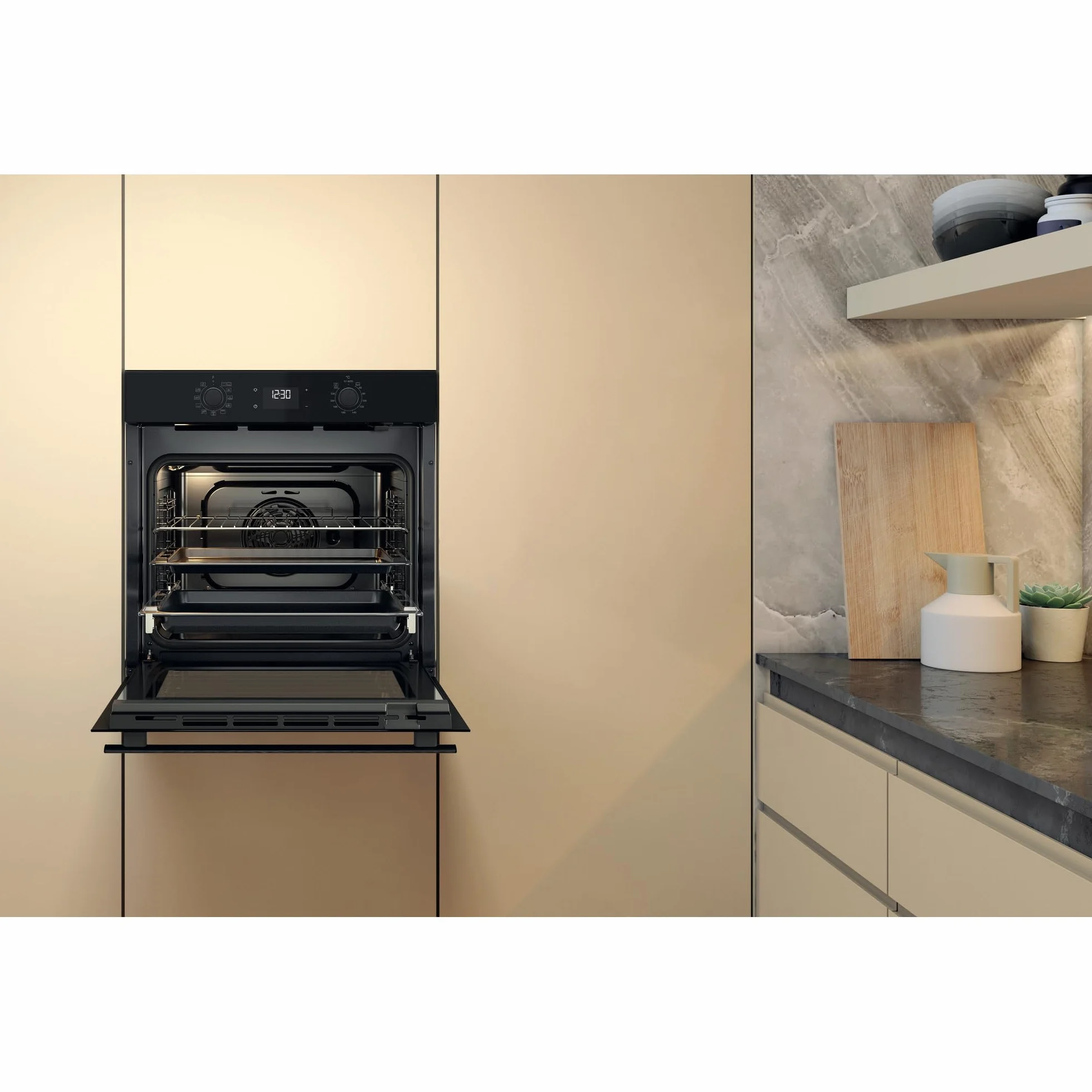 Whirlpool Horno OMR58HU1B Cristal Negro
