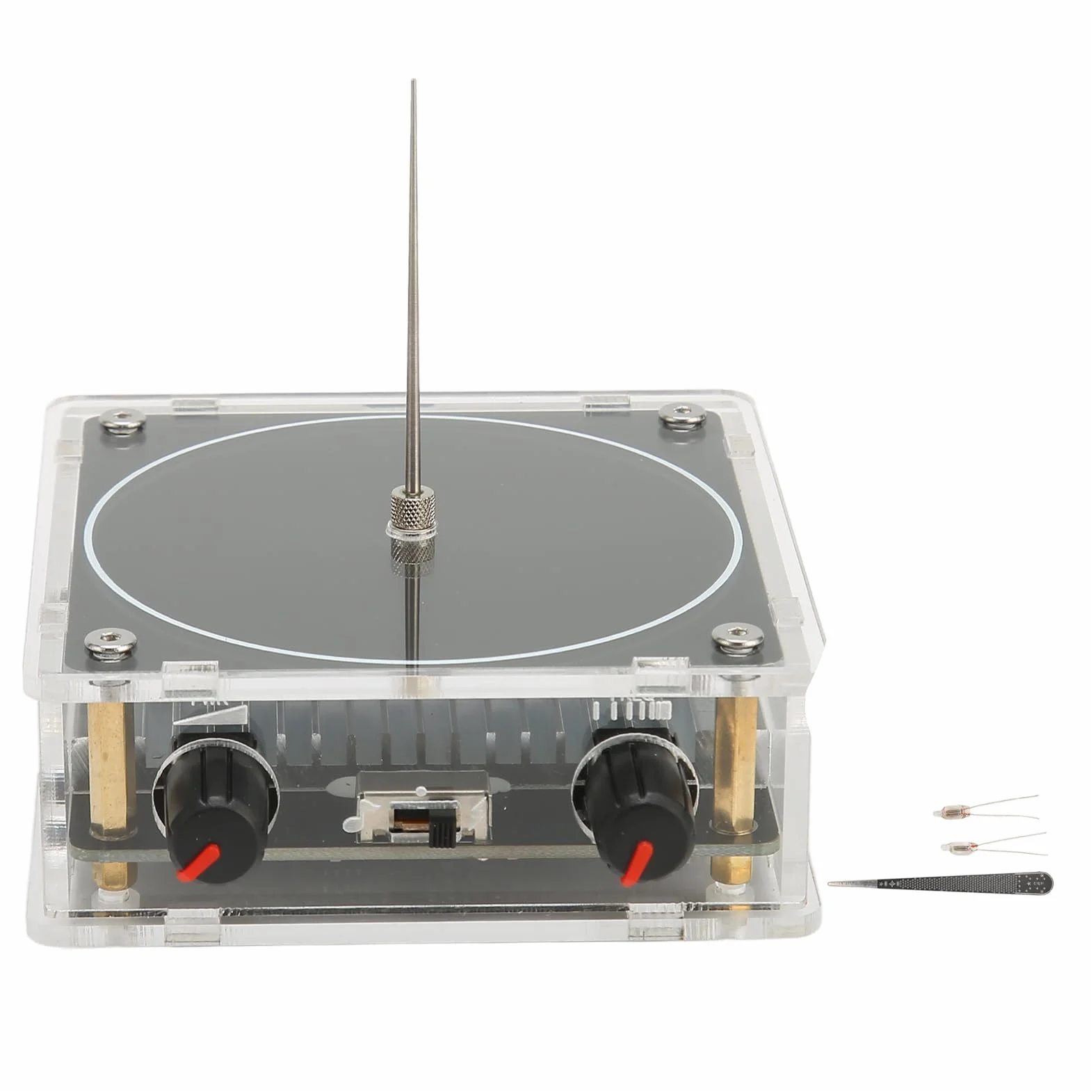 Bobina de Tesla Musical, Kit de Bobina de Música Bluetooth de Plasma de Arco de Chispa Táctil, Herramienta de Experimento Científico Modelo de Transmisión Inalámbrica de Altavoz