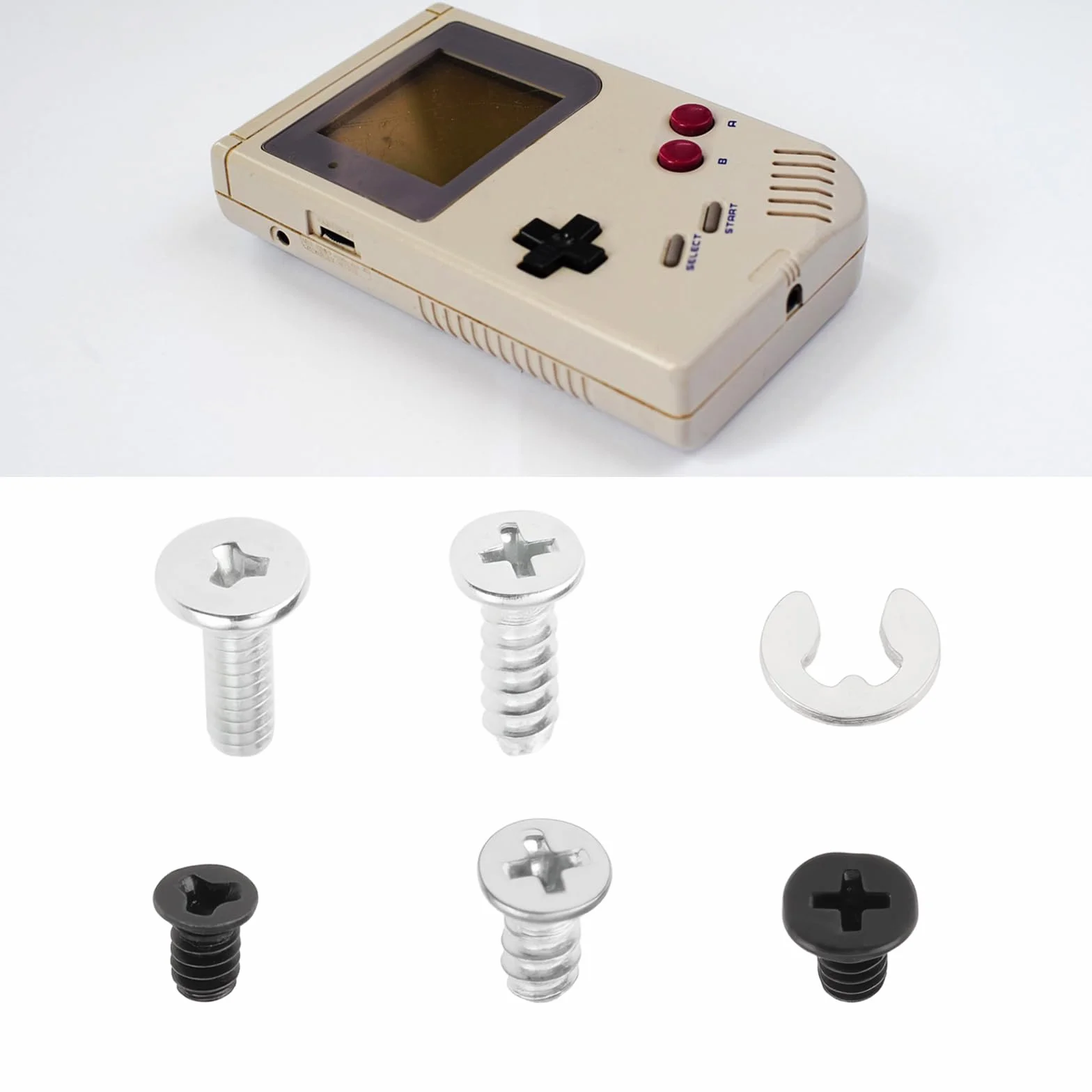 Juego de 2 Tornillos para Consola Nintendo Game Boy Micro