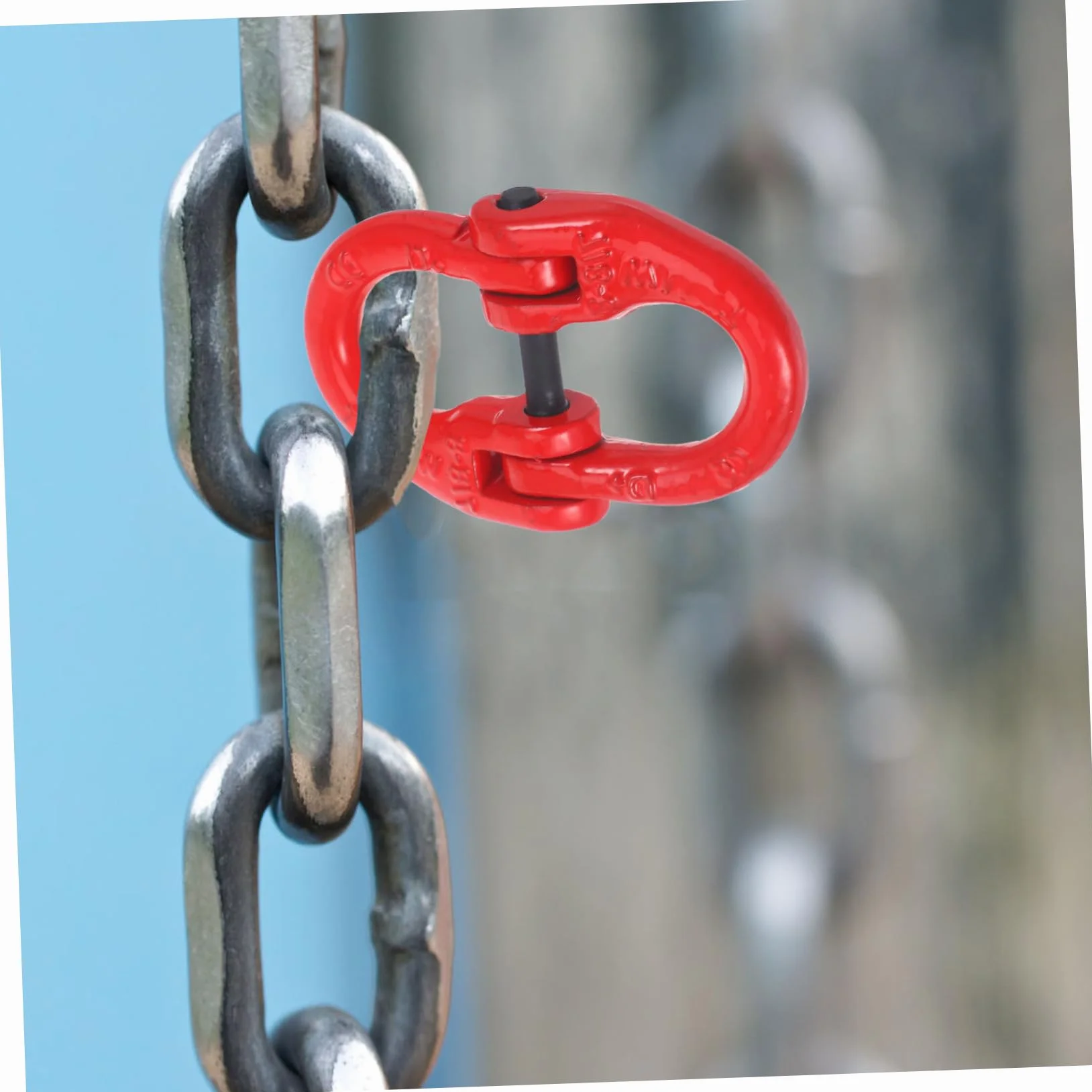 Enlace de Acero Rojo para Cadena de Seguridad 2t Elevación y Remolque