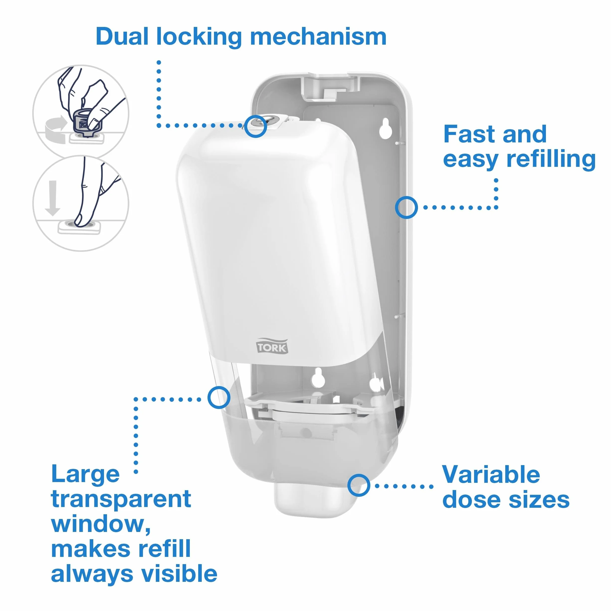 Tork Dispensador para Jabón y Desinfectante S4, Elevation 564500