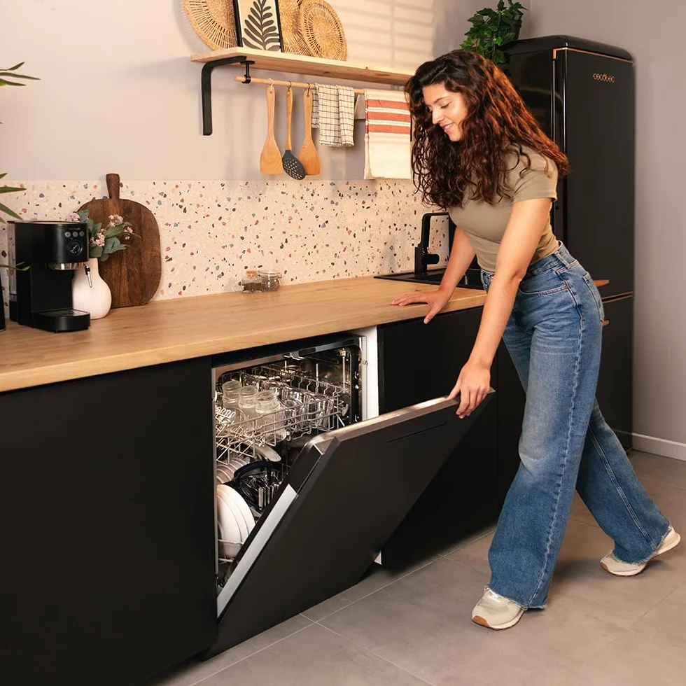 Cecotec Lavavajillas Integrable 60cm Bolero Aguazero 6102 Full-BI E. 1850W 12 Cubiertos 6 Programas