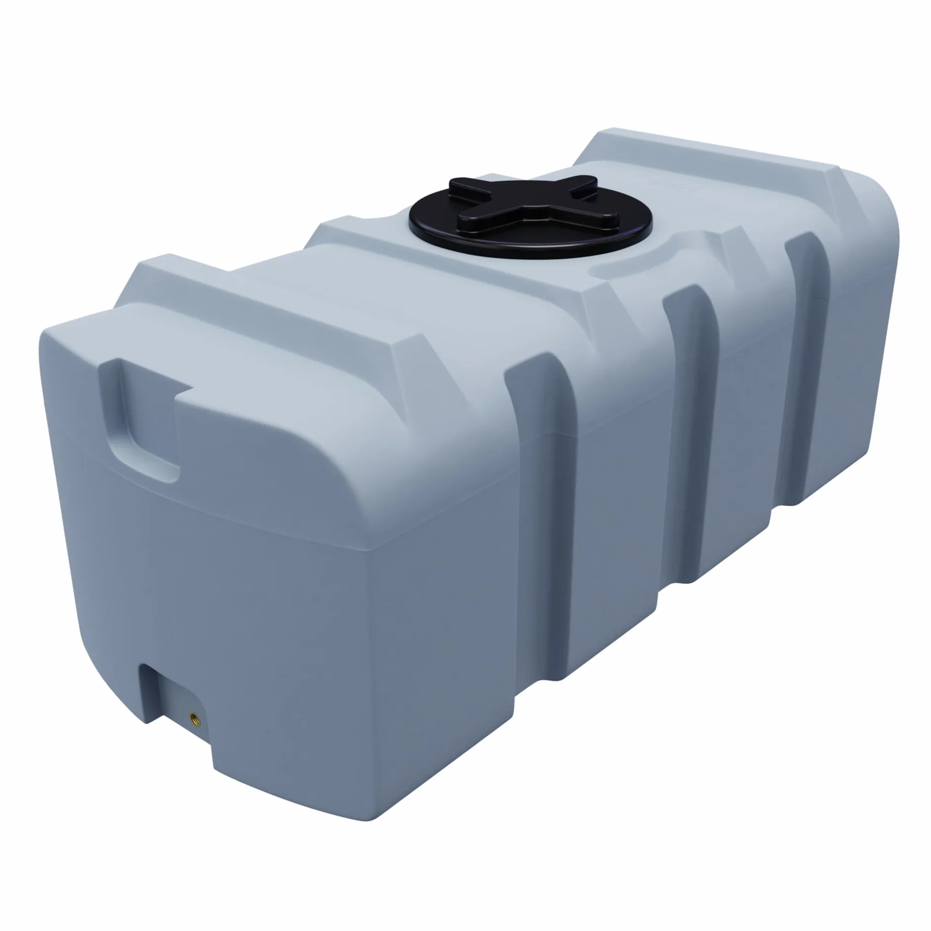 Varile Depósito de agua potable de 500 L, color gris, sin bisfenol A, rosca integrada de 3/4", fabricado en la UE, apto para alimentos