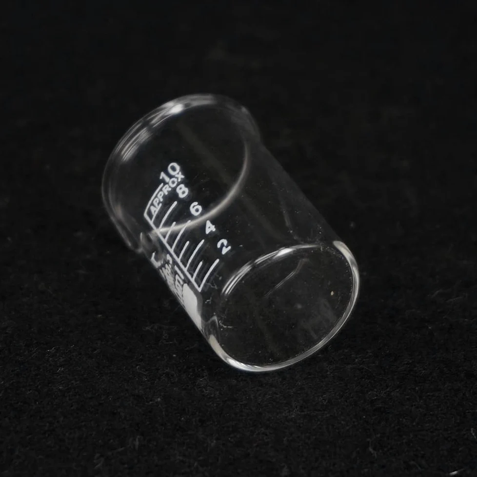 Vaso de precipitados Experimental 10 Uds 10ML Vaso de precipitados de Forma Baja Laboratorio de química G3.3 Laboratorio Pesado de Vidrio de borosilicato, horneado
