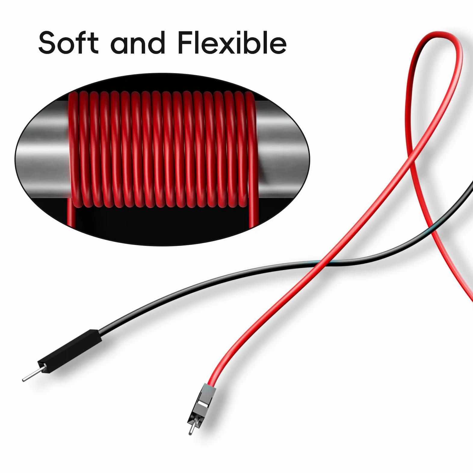 Goupchn apilable Banana Plug to Breadboard Macho Jumper Alambres Suave Flexible Silicona Conectores Electricos Prueba Conduce para Prueba Eléctrica