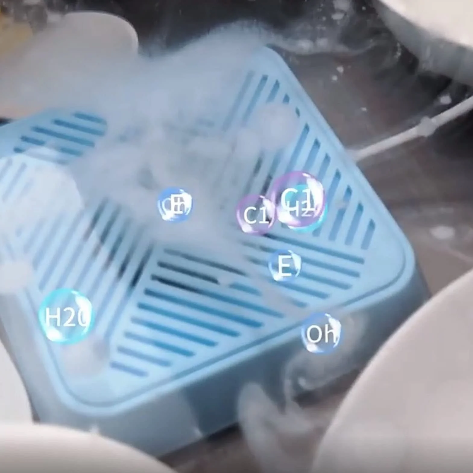 Topyond Lavadora De Platos Pequeña Portátil con Lavavajillas USB, Mini Limpieza Ultrasónica para Vajillas, Azul