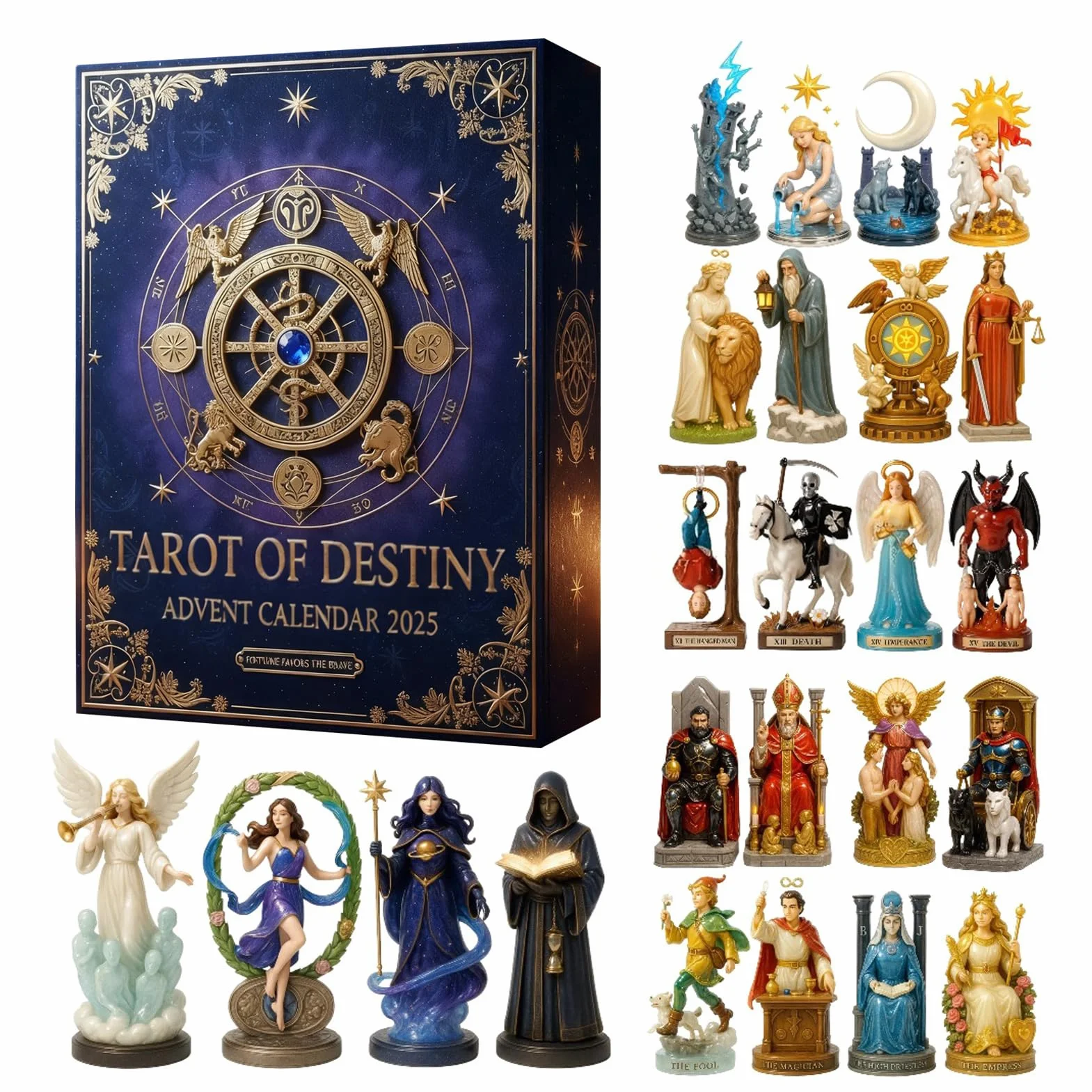 Figuras De Personajes Del Tarot 26x18x3cm Dijes Acrílicos 2d Kit De Piezas Coleccionables Místicos