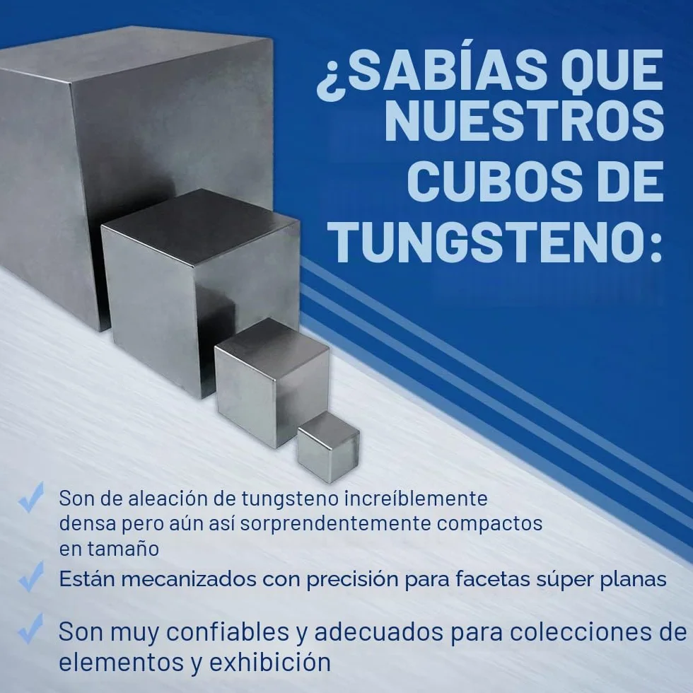 Cubo de tungsteno de 3,8 cm. Un kilo.
