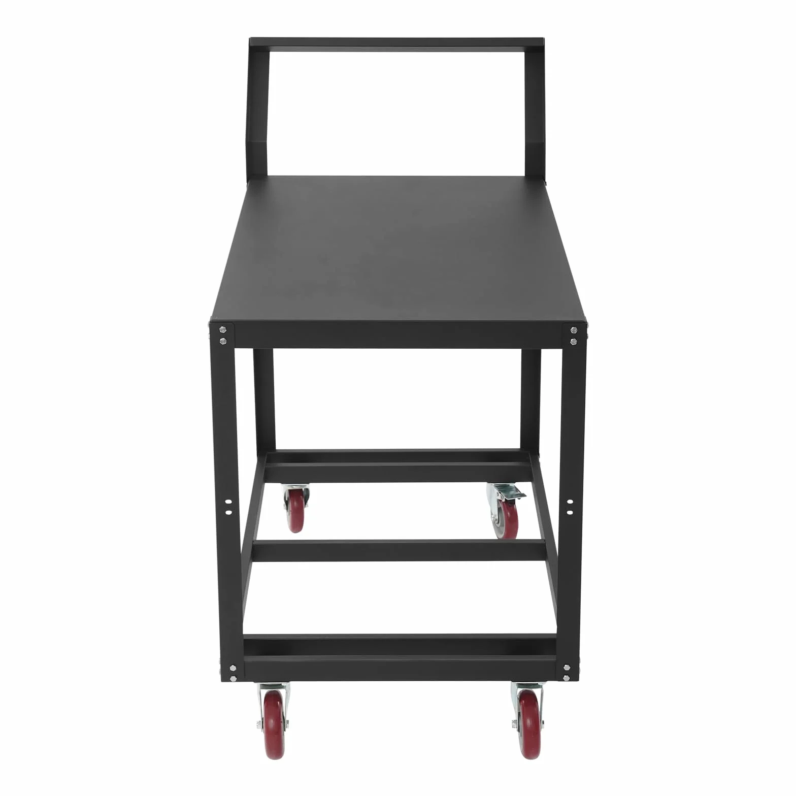 Mesa de trabajo con ruedas 350 kg carga banco de acero carrito industrial carro de transporte pesado 4 ruedas 2 frenos