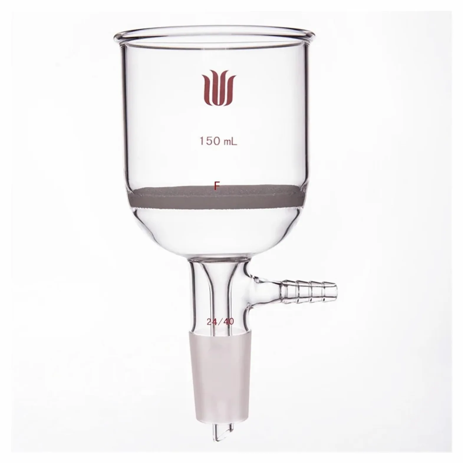 Embudo de núcleo de de 15mL-150mL con Junta de molienda, Junta Interna 24/40, Embudo de Filtro Buchner for Uso en Laboratorio(F366024F)