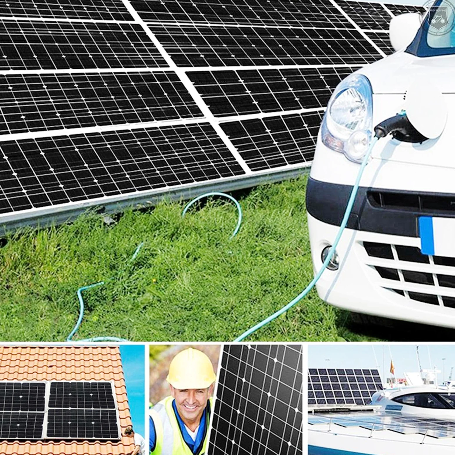 Generador Solar Con Paneles – Kit De Inicio Con Inversor Y Paneles Solares | Inversor De Coche Con Adaptador USB, Batería De Litio Portátil Para RV, Furgoneta, Camping, Viajes Por Tierra Y Aventu