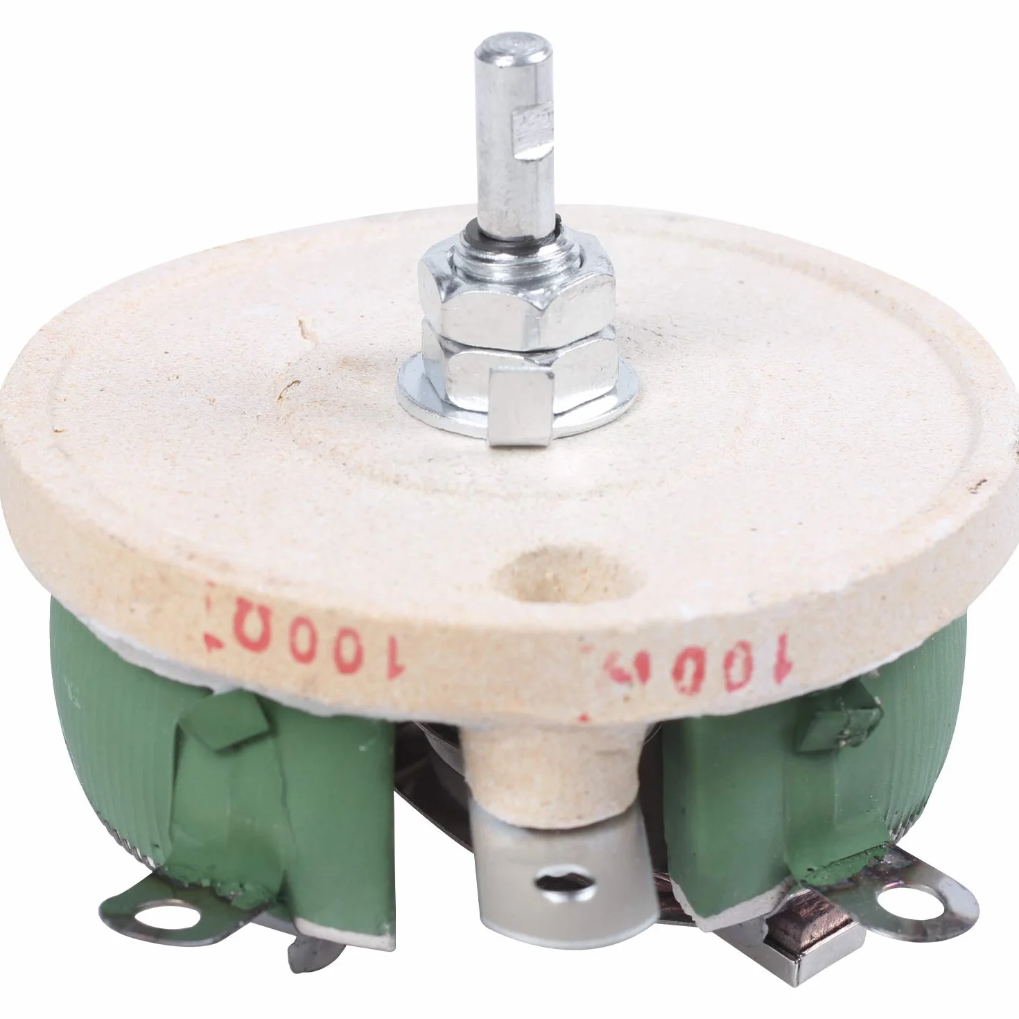 100 vatios 100 ohmios Resistencia variable reostato de ceramico
