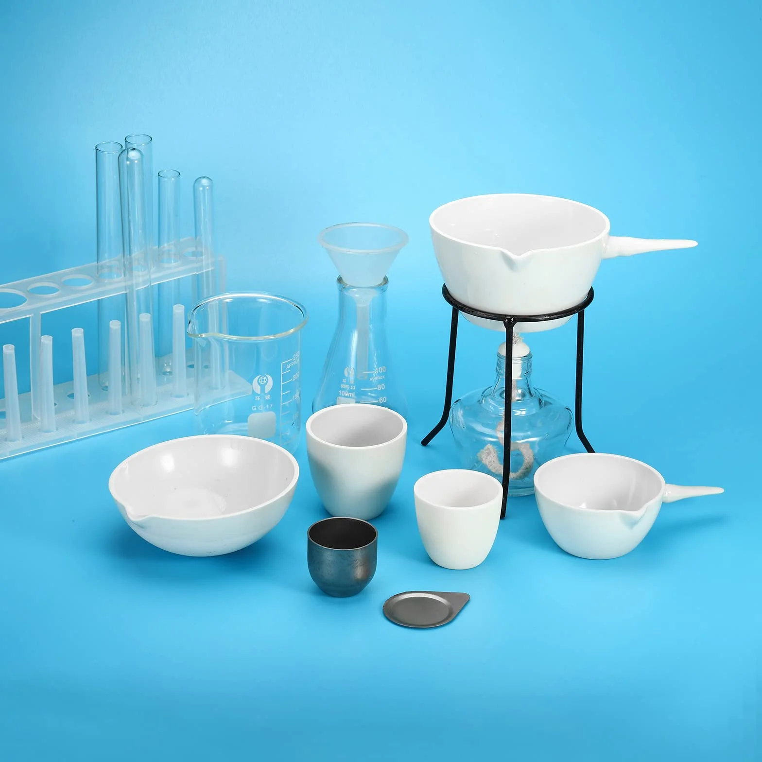 PATIKIL 75ml Porcelana Crisol Plato Cerámica Evaporación Cuenco Copa Olla para Derretir Fundición Refinación