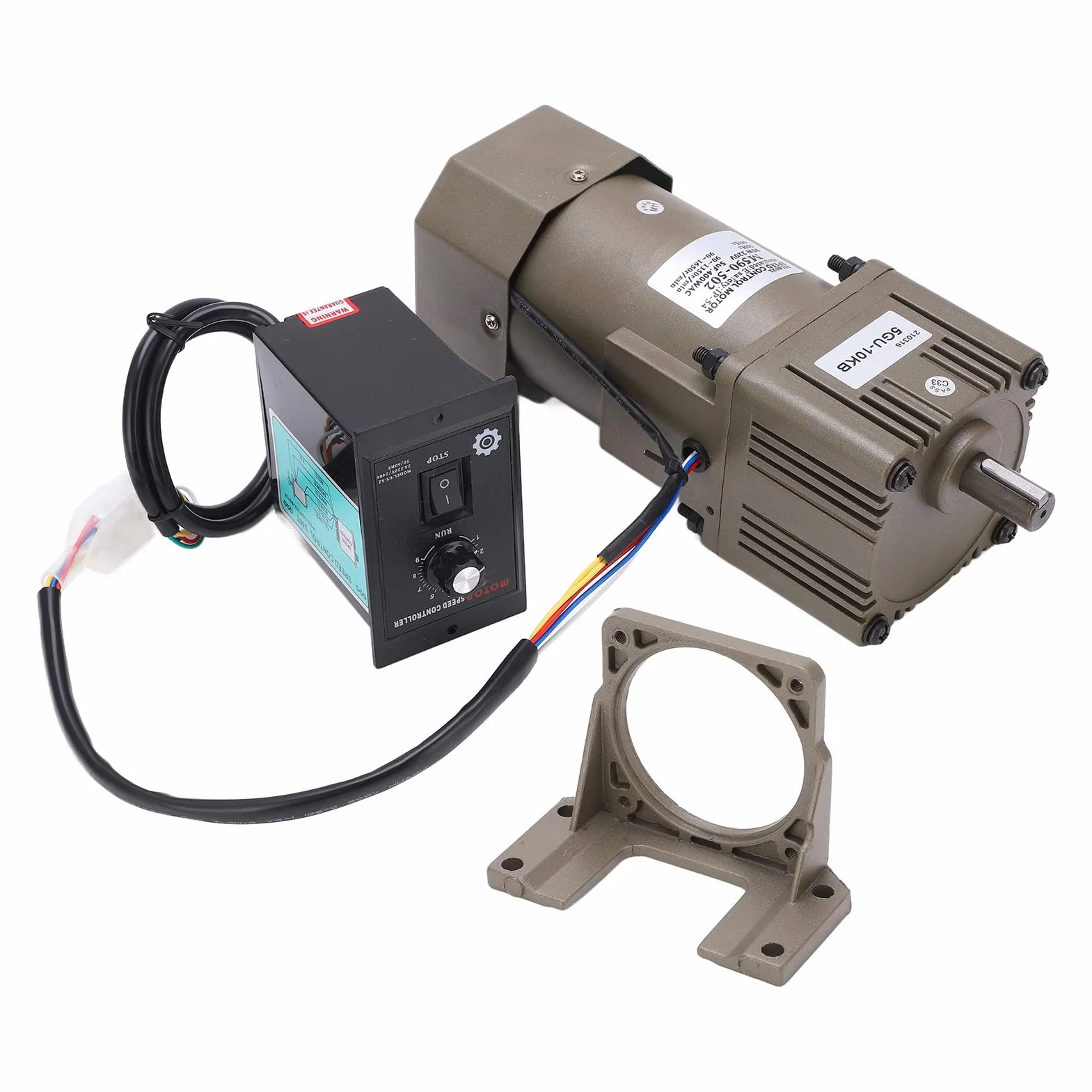 220v motor + Motor de engranaje eléctrico, CA 220V 90W Velocidad ajustable de desaceleración del motor de engranaje asíncrono monofásico(10K)