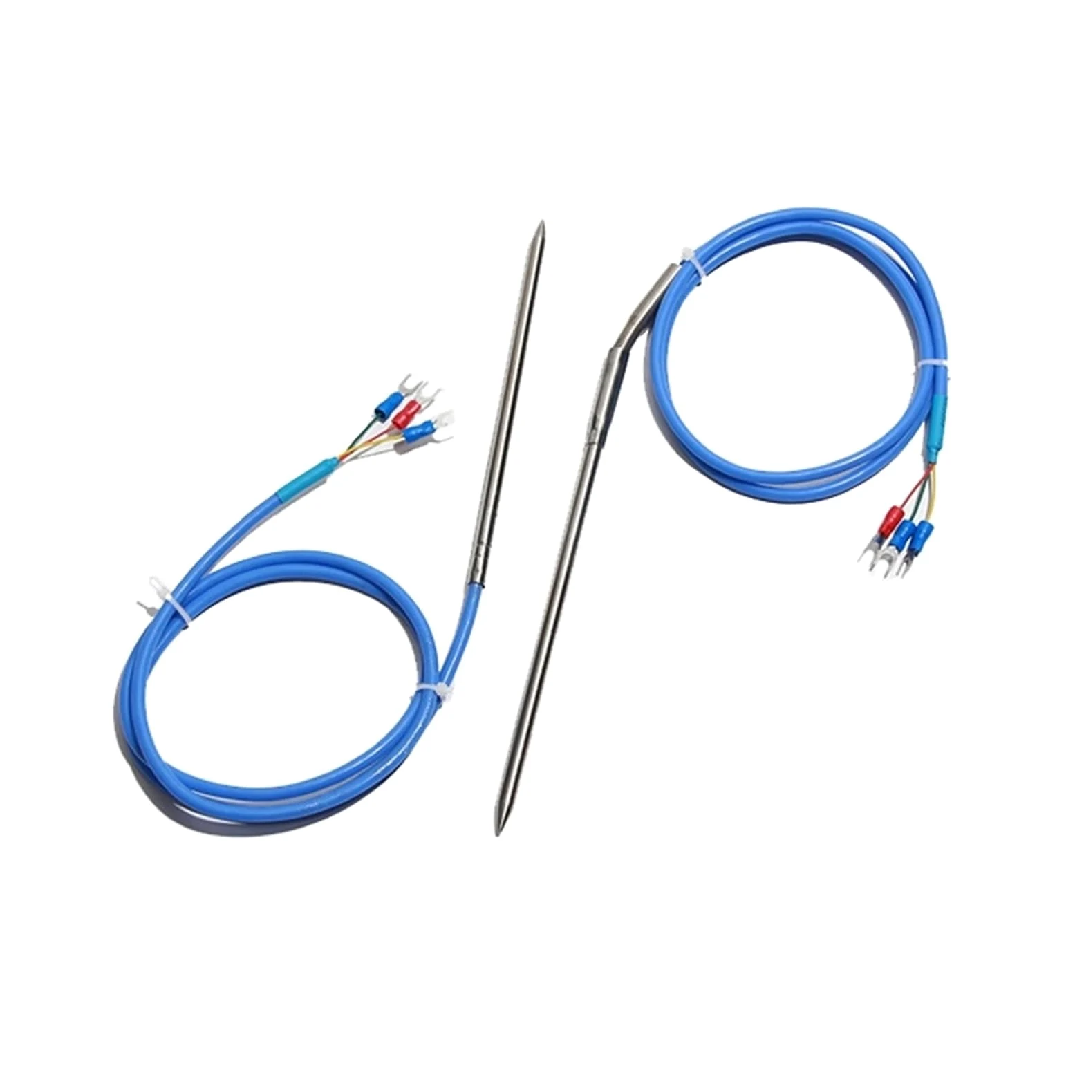 PT100/PT1000 y sensor de temperatura mejorado, sonda de 6 x 100 mm, cable de 1-5 m, RTD de respuesta rápida de acero inoxidable (PT100 mejorado, cable de 2 m)