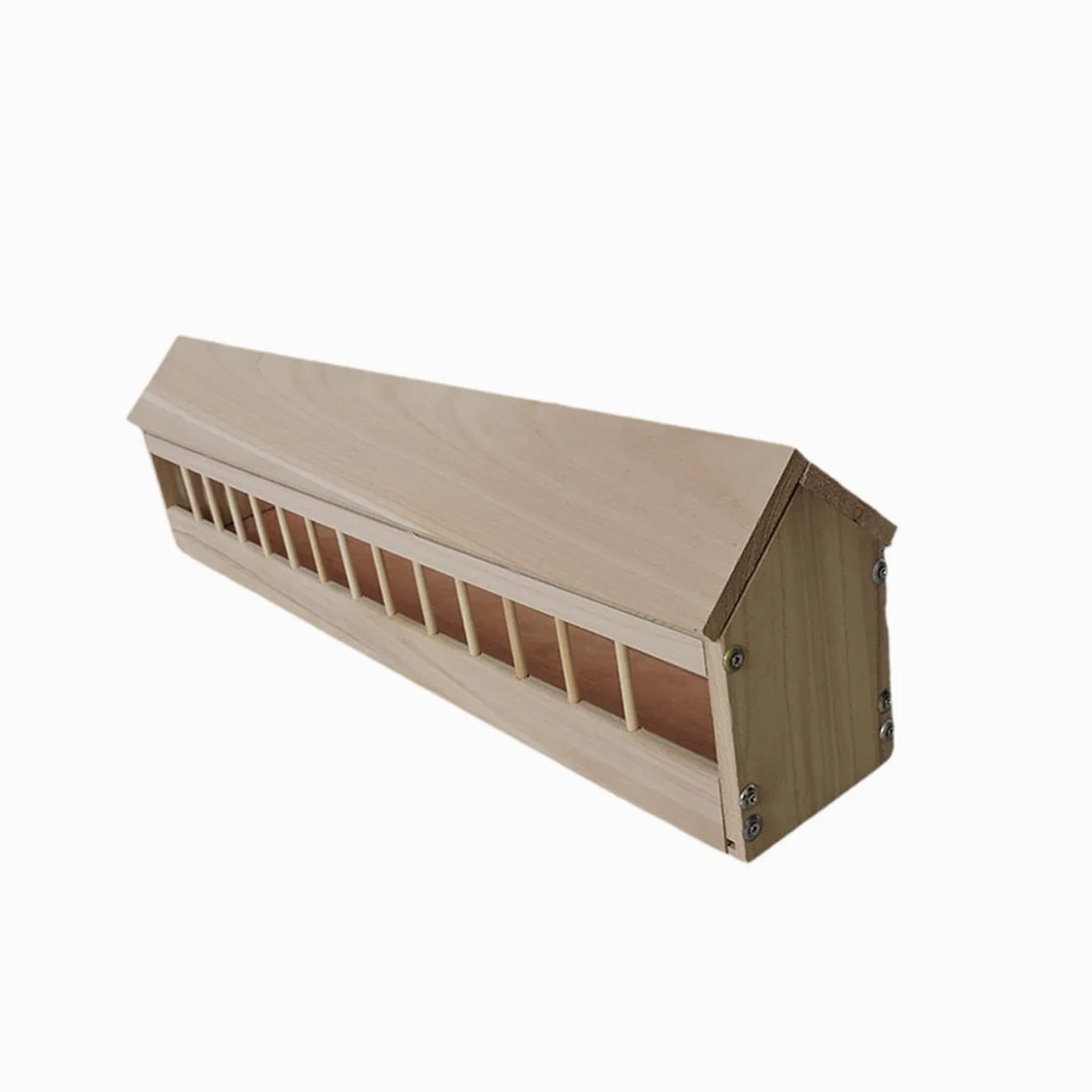 Comedero para Palomas Comedero para Pollos Plato para Aves de Corral Y Alimentador para Codornices de Madera Resistente para Uso Continuo Adecuado Pa, 80cm
