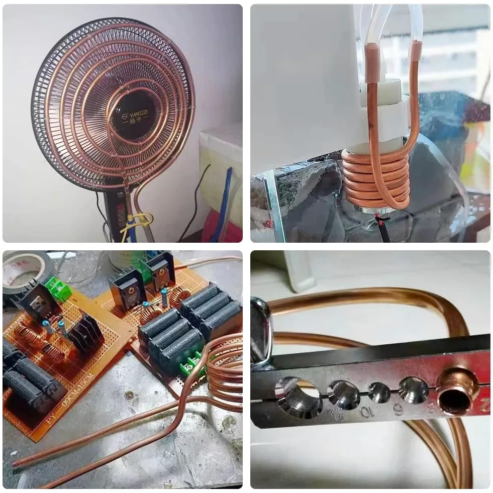 Quickun Tubo de cobre 5/16-3/8 ID Tubería redonda sin costura