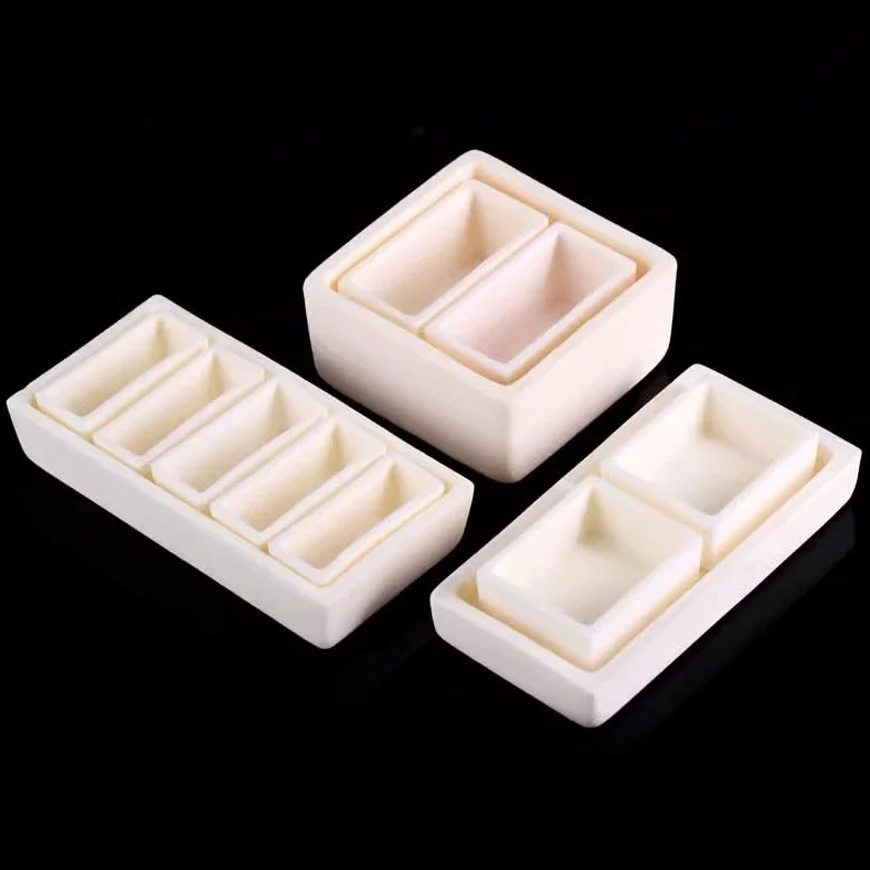 Juego de crisol de alúmina al 99% for uso industrial y de laboratorio: varias especificaciones disponibles, 1 unidad((13)115x65x45mm)