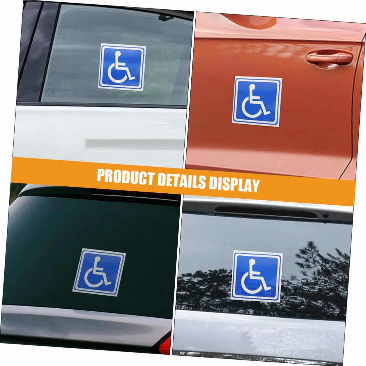 18 Hojas Señalización Discapacitados Coche Calcomanías Silla Ruedas Señal